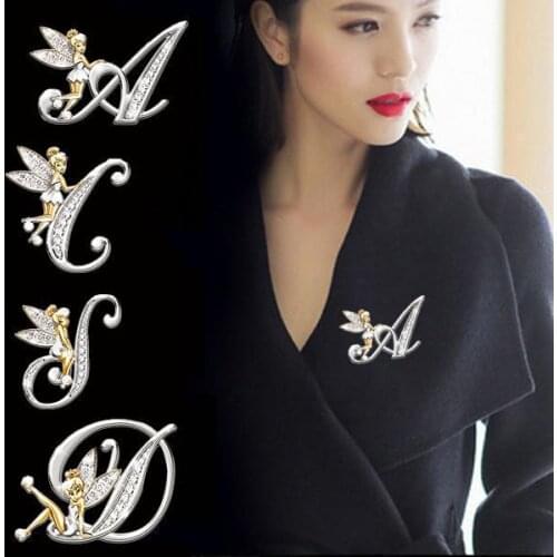 MUQGEW Brooches Letter On Clothes