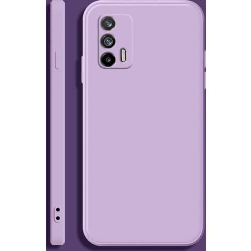 For OPPO Realme GT Soft TPU Silicone Protective Square Phone Casing Simple Purea Colors Back Cover Fundas