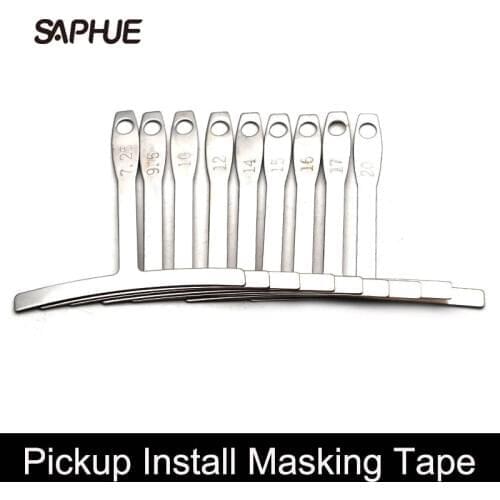 9Pcs Guitar Under string radius gauge Stainless Steel Guitar Builder luthier tools bass strings Repair Set Bass String Measure