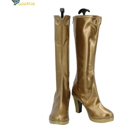 She-Ra: Princess of Power She-Ra Cosplay Boots Golden Shoes High Heel Boots Custom Made