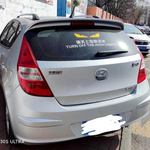 For HYUNDAI I30 Spoiler 2008 2009 2010 2012 2013 I30 spoiler High Quality ABS Material Car Rear Wing Primer Color Rear Spoiler