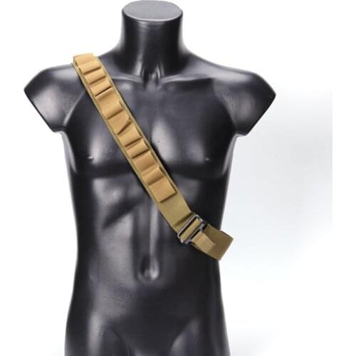 Tactical 15 Rounds Shoulder Belt 12 Gauge Holder Outdoor Airsoft Hunting Gun Accessories Shell Belt