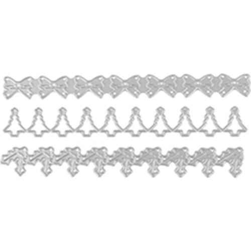 Tree Bowknot Leafs Border Metal Cutting Dies Stencils For DIY Scrapbooking Decorative Embossing Handcraft Die Cutting Template