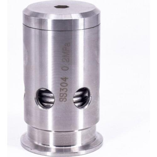 1.5" Tri Clamp Fixed 1 Bar 2 Bar Pressure Relief Safety Valve Sanitary SUS 304 Stainless Steel Beer Brew Fermenter Keg Moonshine