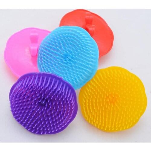 Comfortable Scalp Massager Body Cleaning Comb Plastic Washing Hair Massage Brush Home Bathroom Supplies LX2374
