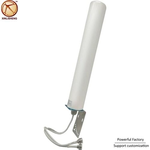 Reinforced dual 4G LTE 18dbi WiFi outdoor waterproof internet satellite cylinder antennas for communications