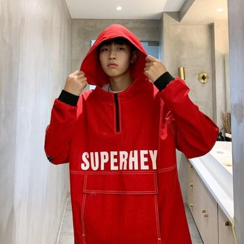 Spring & Autumn New Arrivals Plus Size Loose Simple Red Trendy Jacket Both Sides Wear Casual All-match Men Jacket Free Shipping