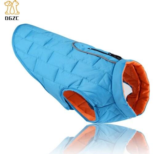 Waterproof Reversible Dog Jacket Clothes Reflective Pet Winter Coat Vest Apparel Dogs Clothes Warm Dog Vest for Chihuahua Teddy