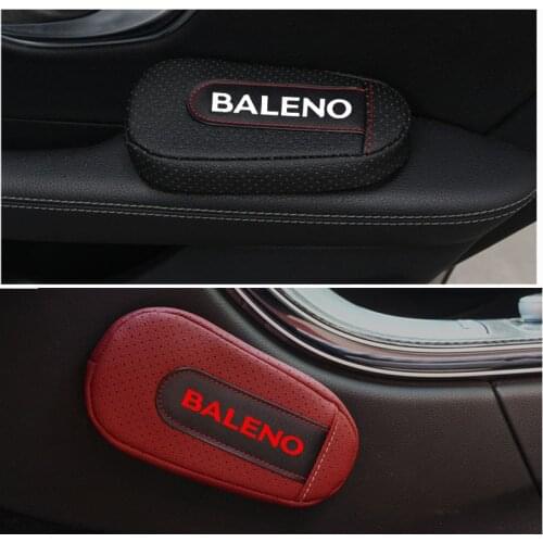 High Quality Leather Leg Cushion Knee Pad Car Door arm pad Interior Car Accessories For Suzuki Baleno