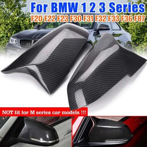 Rearview Mirror Cover Cap Carbon Rear View Mirrors Cap Cover For BMW 1 2 3 4 X Series X1 E84 F20 F21 F22 F23 F30 F31 F34 F35