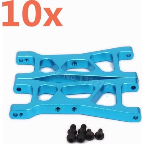 10 Pieces RC Car Aluminum Rear Lower Suspension Arm For 1/18 Scale Revel 24540 Scorch Hobbico Dromida BX/MT/SC4.18 Monster Truck