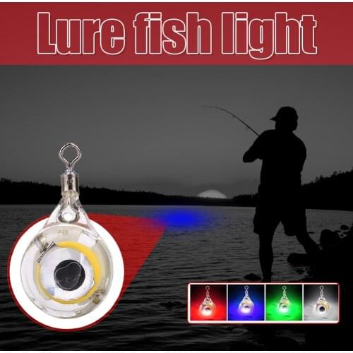 3pcs Fishing Lure Light LED Deep Drop Underwater Attractive Fishing Squid Attractor Light Fishing Bait Luminous Lure Lamp