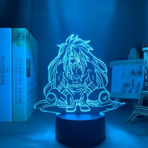 3d Led Light Anime Yuyu Hakusho Raizen for Bedroom Decor Night Light Kids Brithday Gift Manga Room Desk 3d Lamp Yu Yu Hakusho