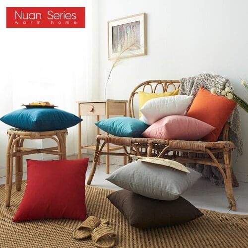 45x45/50x50cm Solid Color Outdoor Waterproof Throw Pillow Covers Decor Garden Cushion For Patio, Couch, Tent, Balcony And Sofa