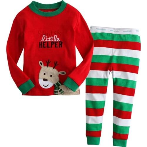 Children Christmas Pajamas Suit Cartoon Kids Pijamas For Baby Boys Pyjama Set Toddler Girls Sleepwear Costume Nightwear