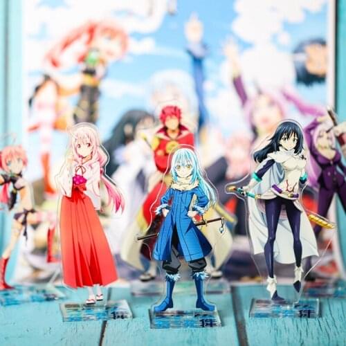 Anime That Time I Got Reincarnated as a Slime Action Figure Double-Sided Pendant Decor Stand Model Toys Plate Collectible Gifts