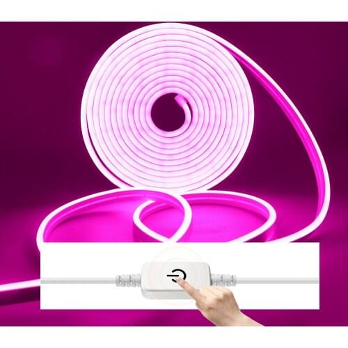 Flexible Neon Light DC12V Dimmable LED Strip 2835 120Leds Rope Neon Sign Waterproof LED Ribbon Tape Diode for Home Holiday Decor