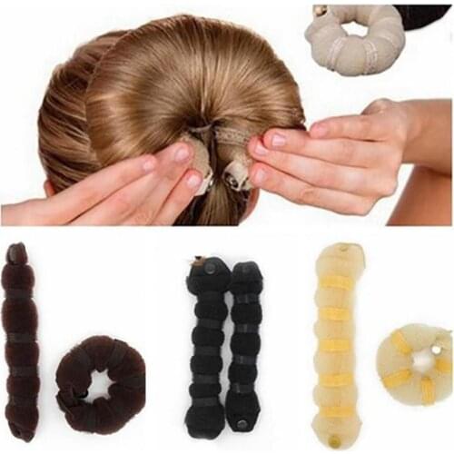 70% Hot Sale Fashion Caterpillar Shape Women Quick Bun Maker Holder Ball Hair Accessories