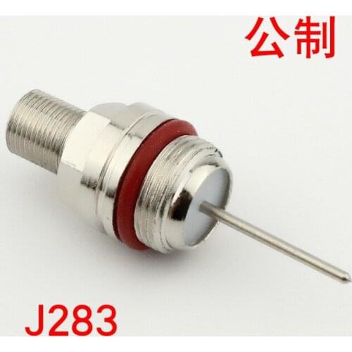 Cable TV amplifier connector cable connector J283 pin F pure copper needle plug amplifier F metric