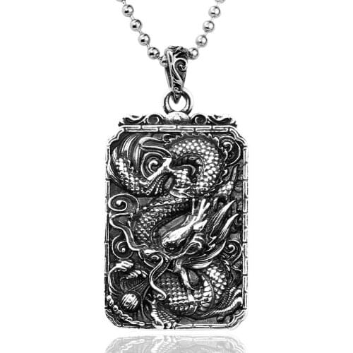 China Dargon Pendant For Man And Woman Stainless Steel Personality chain Jewelry as gift