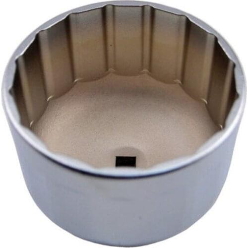 Oil Filter Wrench Cartridge Style 86mm 16 Flutes Filter Housing Caps Oil Filter Remover Tools Silver Replacement for BMW Volvo