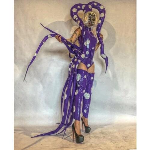 Halloween stage dance show octopus cosplay party costume gogo singer dancer outfit