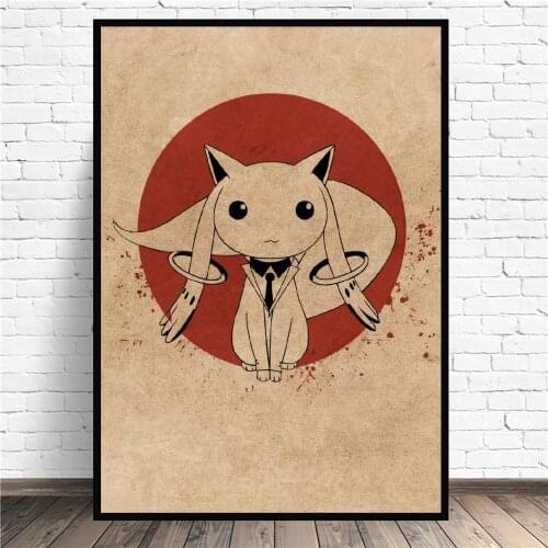 Kyubey Anime Art Print Wall Poster Living Room Decoration No Frame
