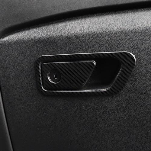 LHD! Car Styling 2PCS Stainless Steel Interior Glove Box Handle Cover Trim for Ford Explorer 2020 2021 Accessories