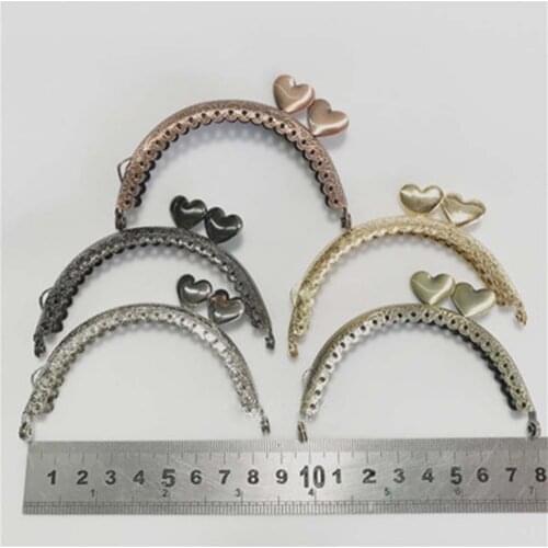 8.5cm Metal Purse Frame Making Kiss Clasp Lock For Clutch Bag Accessories 5 Colors DIY Coin Purse Bags Hardware