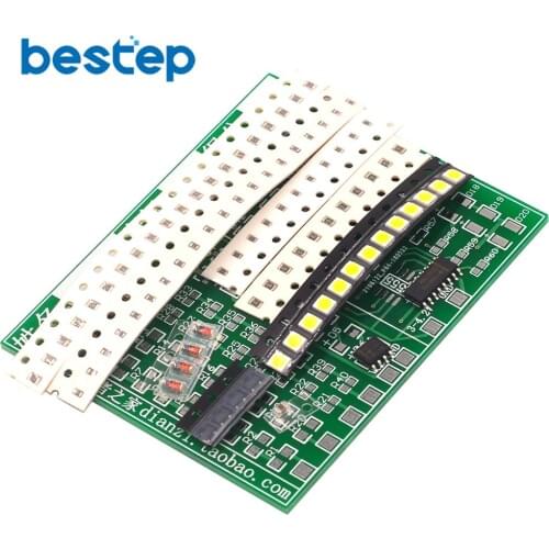 Welding practice) SMD Component Board CD4017 Water Light Kit Skills Training Entry Electronic Training Parts