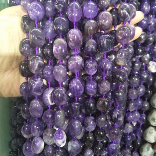 Irregular Random Shape Natural Amethysts Stone Beads DIY Necklace Jewelry Making Accessories Loose Purple Quartz Stone Beads