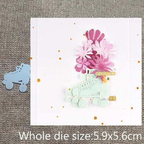 New Design Craft Metal stencil mold Cutting Dies Skate shoes decoration scrapbook die cuts Album Paper Card Craft Embossing