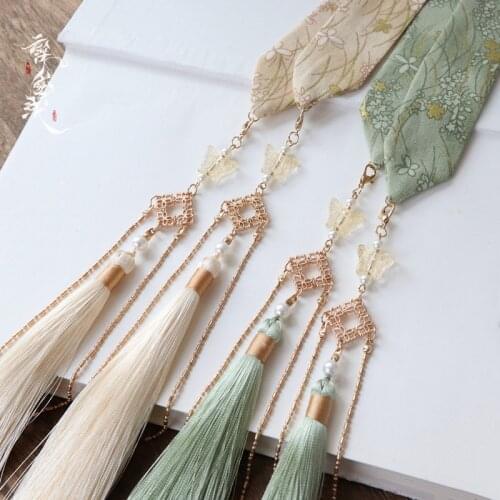 Origional Hanfu Tassels Hair Band Ancient Style Headdress Hair Accessories Purse Pendant Spike Hair Band