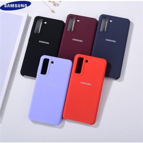 Original Samsung Galaxy S21 FE Mobile Phone Case Cover Soft Liquid Silicone Back Protective Shell For S21 Fan Edition Shell