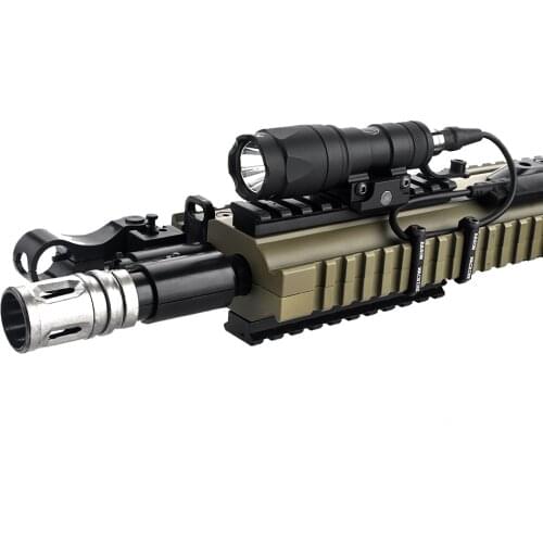 Picatinny Handguard WireGuide System Cable Management PEQ15 DBAL A2 Weapon Light Tail Switch Cable Clip CNC Aluminum Anodization