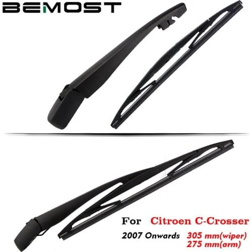BEMOST Auto Car Rear Windscreen Wiper Arm Blade Soft Natural Rubber For Citroen C-Crosser 305MM Hatchback Year From 2007 To 2018