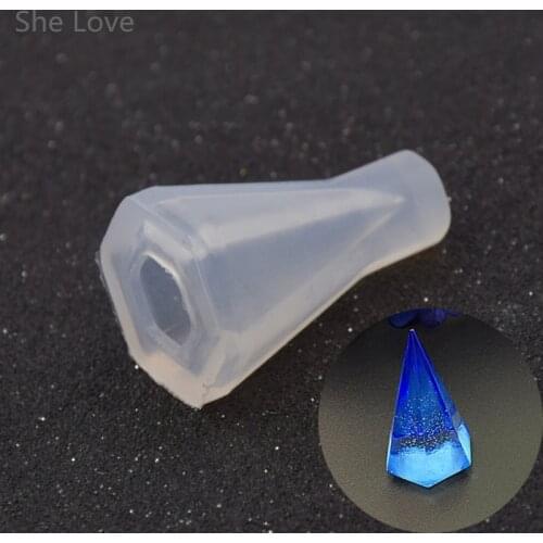 Chzimade DIY Silicone Diamond Cone Mold Making Jewelry Pendant Resin Casting Mould Craft