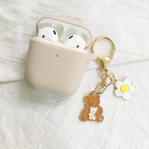 For airpods 2 Case Cute Cat Cartoon Protective Cover with Lovely keychain lanyard silicon cover For air pods Earphone Case capa