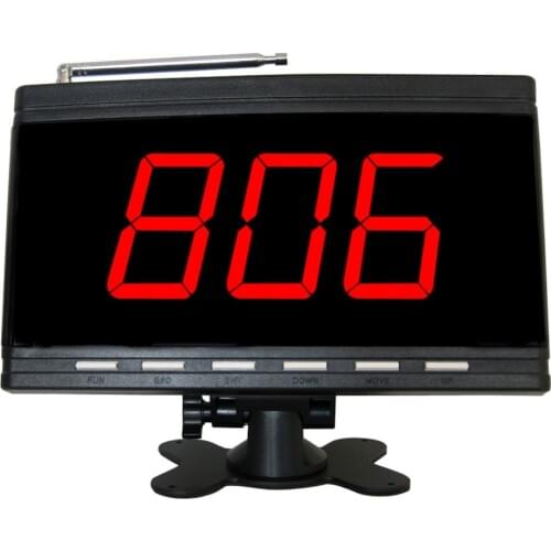 SINGCALL Wireless Calling System,Service Paging System for Restaurant,Coffee Shop,Factory,3 Digits Display Receiver