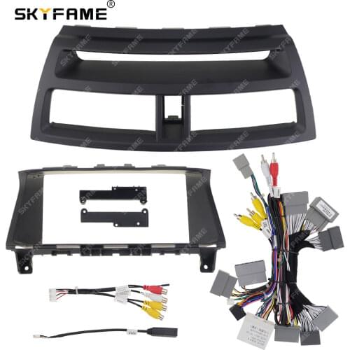 SKYFAME Car frame cable Kits Fascia Panel For HONDA ACCORD 8TH 2008-2012 9 inch Android Big Screen Audio Dash Panel Frame