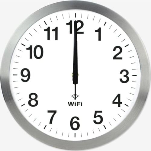 Stylish Smart WIFI Automatic Time Synchronization Network Clock Mute Wall Clock Modern Minimalist Living Room Quartz Home Clock