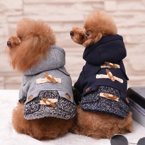 Warm Winter Dog Clothes Pet Clothes for Small Dogs French Bulldog Clothes Fleece Dog Jacket Coat