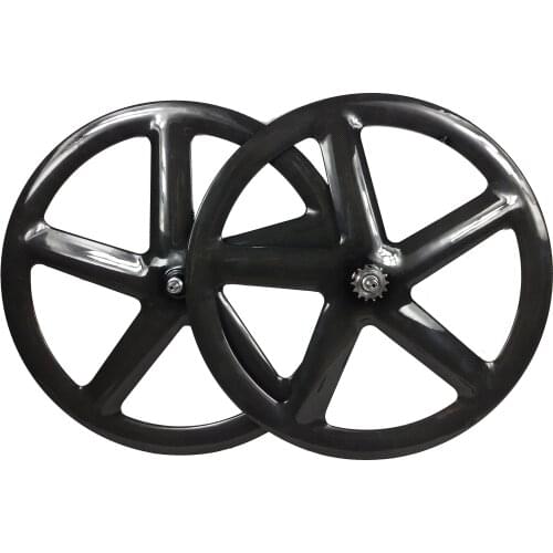 Carbon bicycle five spoke starfish track single speed wheelset 5 spoke bike road wheels road cyclocross/train triathlon bicycle