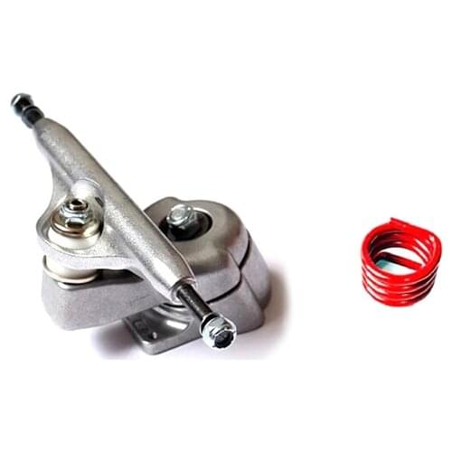 Surf Skate Trucks Integrated Bracket for Yow Meraki System Enhanced Edition Front Trucks,Black+Red Spring