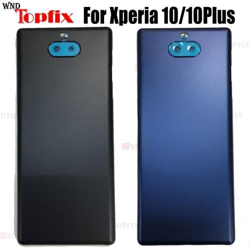 For Sony Xperia 10 Plus Back Battery Cover Door Rear Glass Housing Case For Sony 10 plus Battery Cover For Sony 10 Back Cover