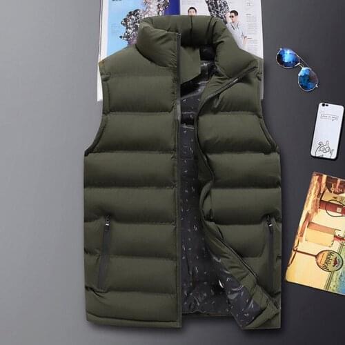 New Arrival Men Vest Sleeveless Jacket 8xl Male Winter Warm Casual Waistcoat Mens Vest Plus Size Veste Homme Brand Clothing K126