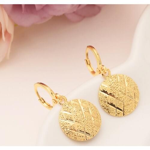 Gold drop earring Ethiopian/Nigeria/Kenya /Ghana Gold color Dubai african Arab Middle Eastern Jewelry Mom Gifts