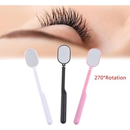 1PC Checking Eyelash Extension Grafting Mirror acrylic Handle Plastic Mouth Oral Teeth Care Eyelashes Beauty Makeup Tools New
