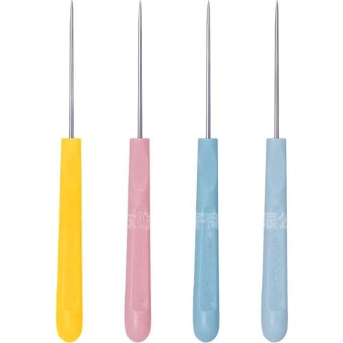 10PCS Sewing Awls Plastic Metal Dig Holes Leather Cone DIY Tool Playing Eye or Rivets Repair Shoes Craft Leather Supplies Crafts