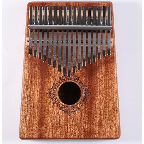 17 Keys Kalimba Finger Piano Keyboard Musical Instrument With Hammer Sticker Pack African Mbira Thumb Piano Music Box Gift